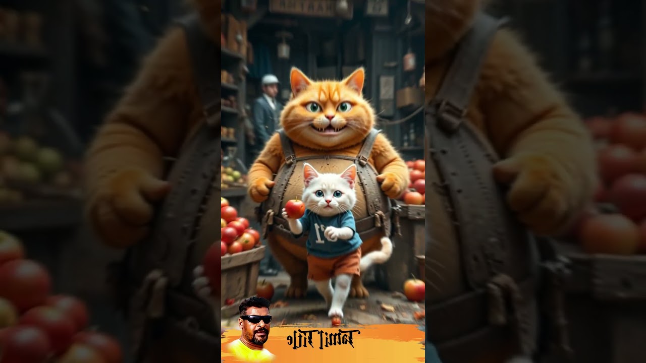 Sweet music AI Art Adventure! 🌀🎨 #funny #catvideos #cat #comedy #ai #cuteanimal #shorts #TamilTitle